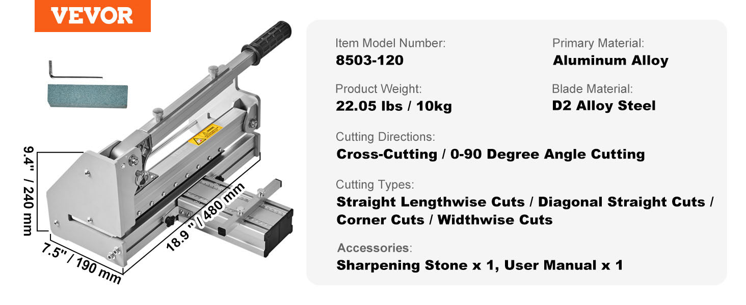 13-Inch Floor Cutter for Vinyl, Laminate & Engineered Wood
