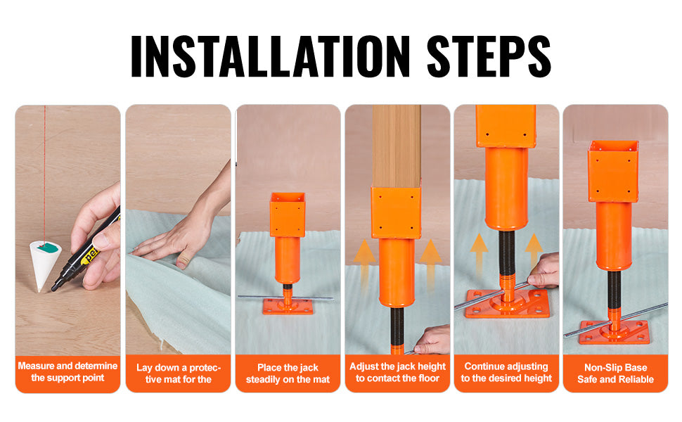 Adjustable Screw Jack Post 24700 lb House Floor Support Jack
