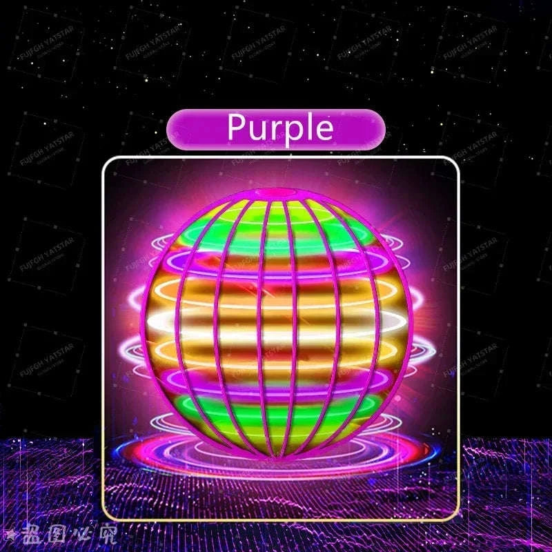 Flying Ball Hand‑Controlled LED Cosmic Globe Toy-Red