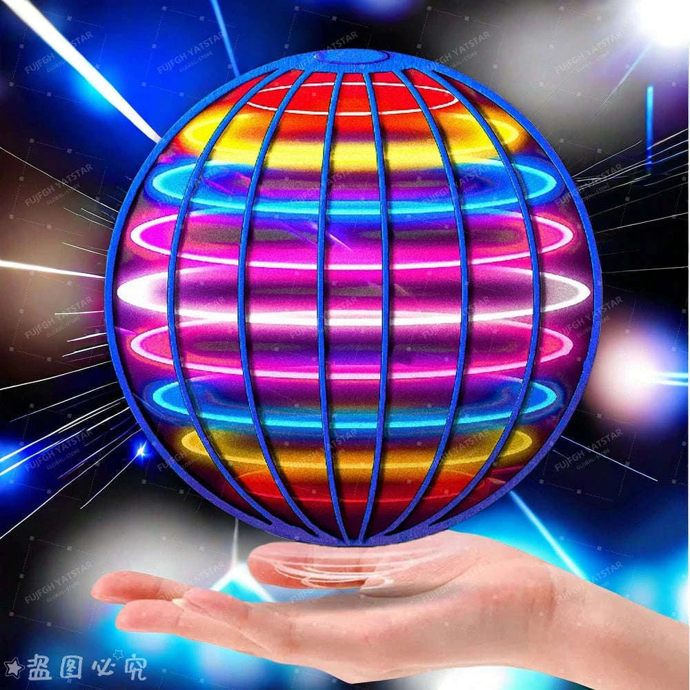 Flying Ball Hand‑Controlled LED Cosmic Globe Toy-Red