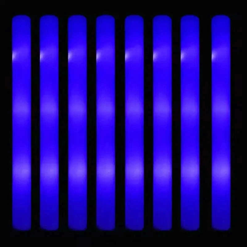 Foam Glow Sticks 30-Pack LED Flashing Batons-30Pcs MIX COLOR