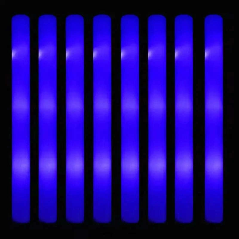 Foam Glow Sticks 30-Pack LED Flashing Batons-30Pcs MIX COLOR