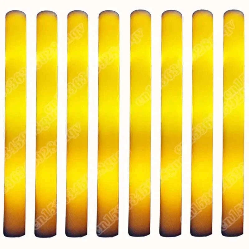 Foam Glow Sticks 30-Pack LED Flashing Batons-30Pcs MIX COLOR