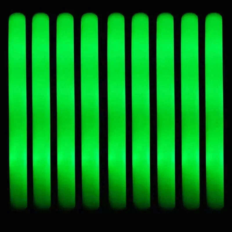Foam Glow Sticks 30-Pack LED Flashing Batons-30Pcs MIX COLOR