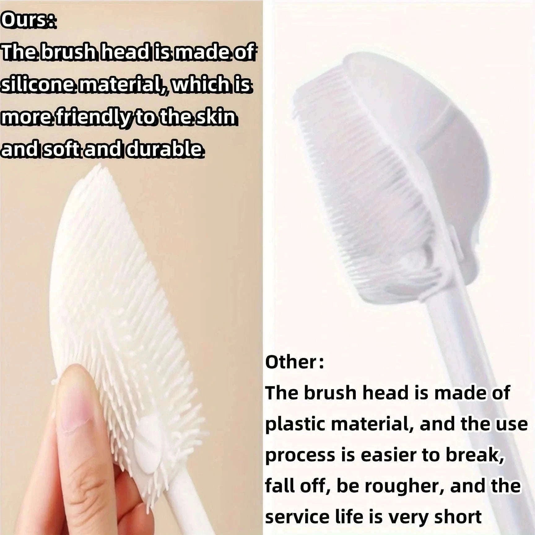 Foldable 360° Silicone Bottle Brush for Deep Cleaning-1pc