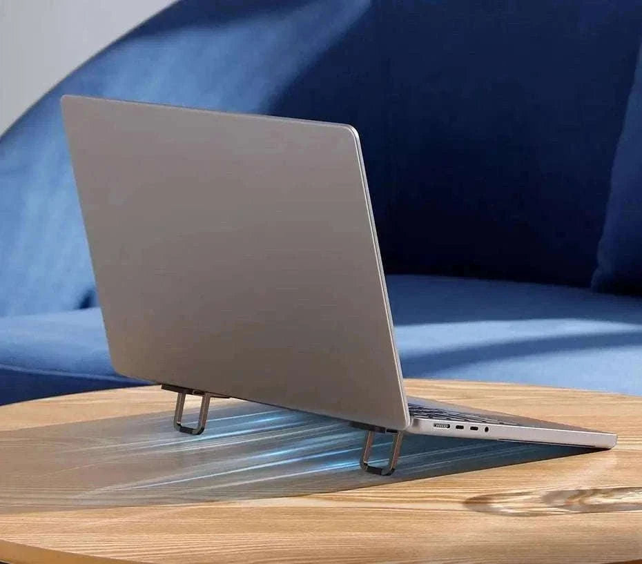 Foldable Adjustable Laptop Stand with Cooling and Portable Design-Sliver