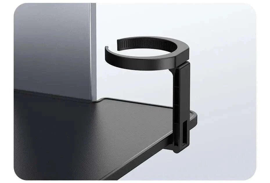 Foldable Car Back Seat Tray Table with Cup & Phone Holder-black