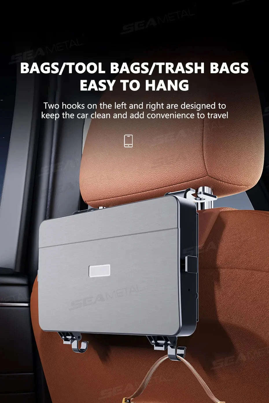 Foldable Car Seat Tray Table with Drink Holder-Default Title