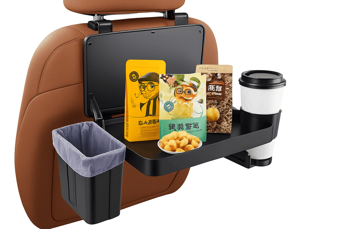 Foldable Car Seat Tray Table with Drink Holder-Default Title