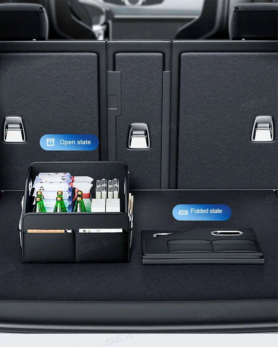 Foldable Car Trunk Organizer with 6 Pockets, 22.5L-1pc