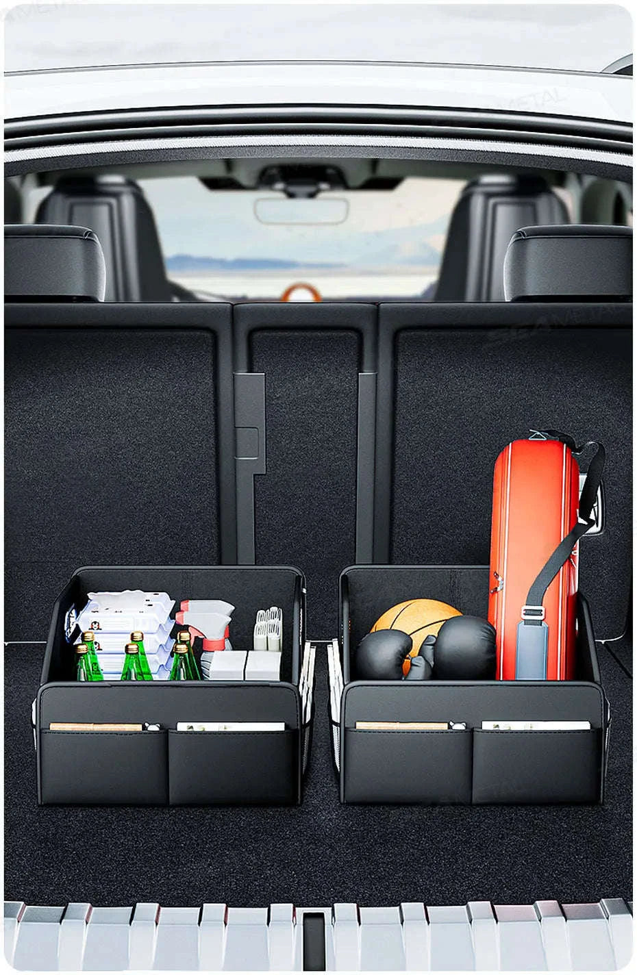 Foldable Car Trunk Organizer with 6 Pockets, 22.5L-1pc