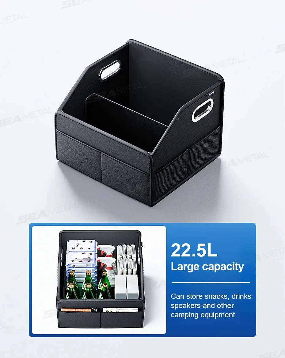 Foldable Car Trunk Organizer with 6 Pockets, 22.5L-1pc
