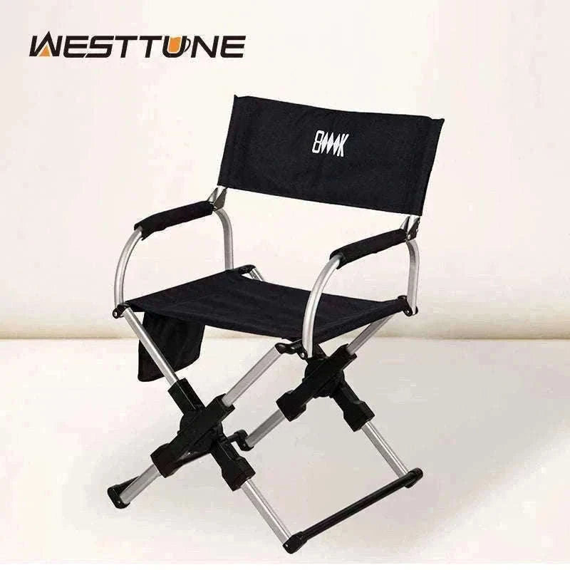 Foldable Director’s Chair for Camping, Beach and Fishing-Beige