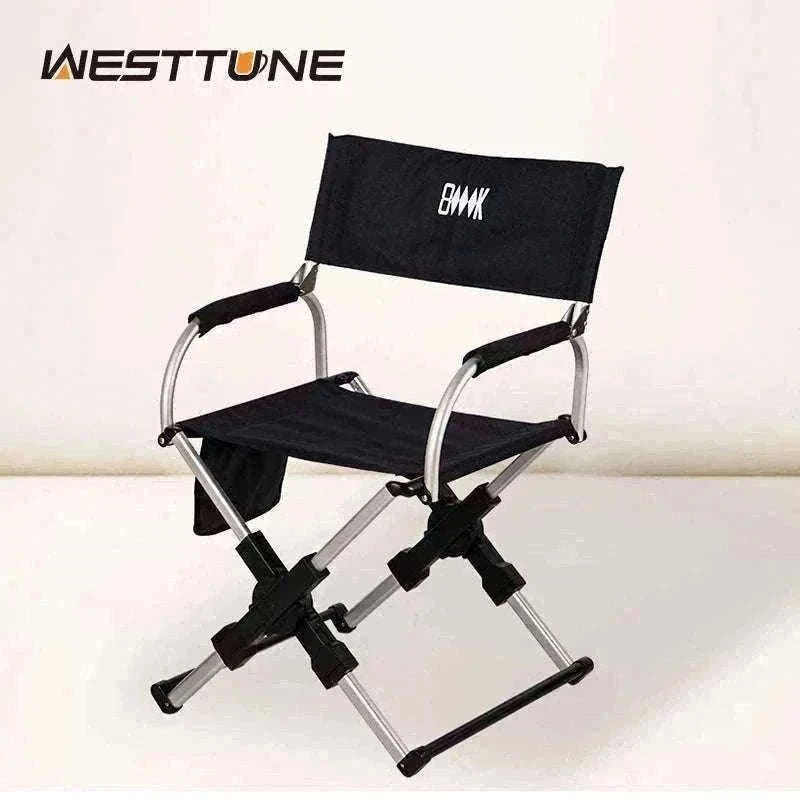 Foldable Director’s Chair for Camping, Beach and Fishing-Beige