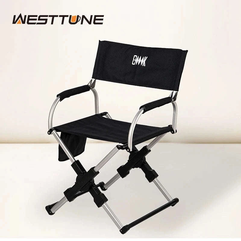 Foldable Director’s Chair for Camping, Beach and Fishing-Beige