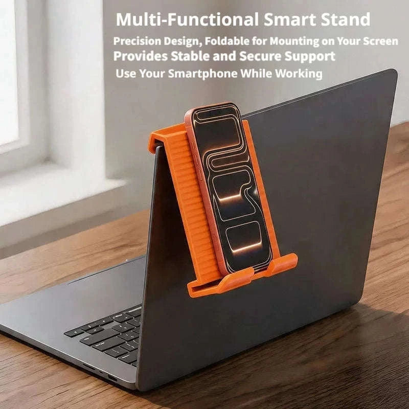Foldable Flexible Silicone Phone Holder-Black