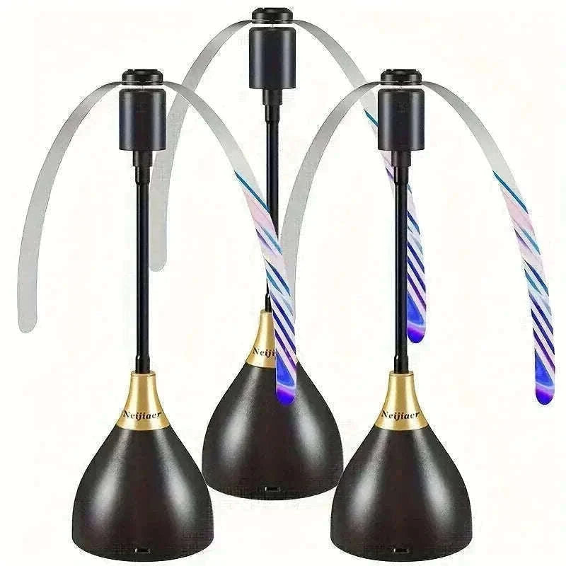 Foldable Fly Repellent Fan Set for Tables and Meals-B-2 Flowerpot