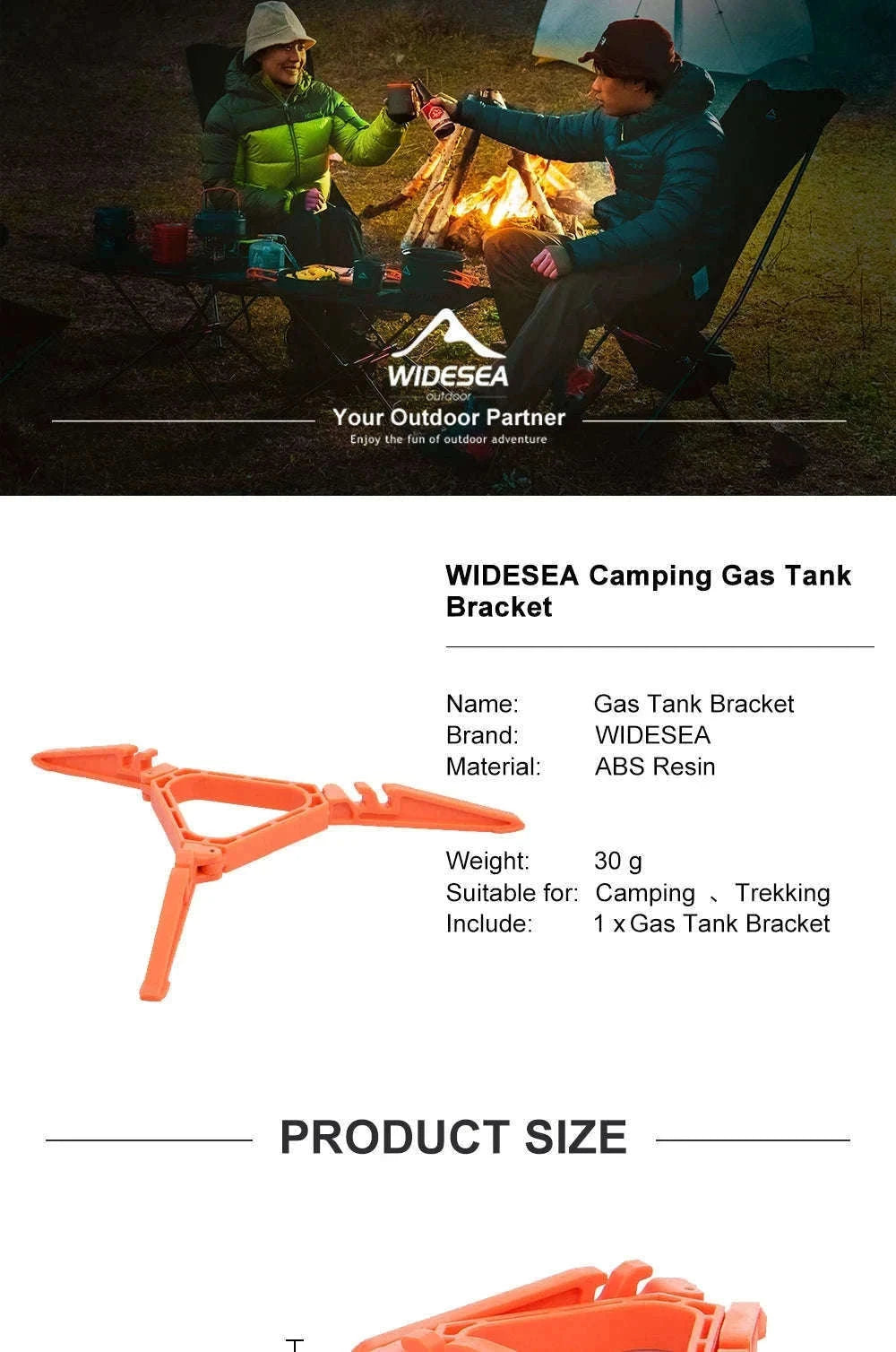 Foldable Gas Tank Bracket for Outdoor Stove Accessories-WSS-709-2