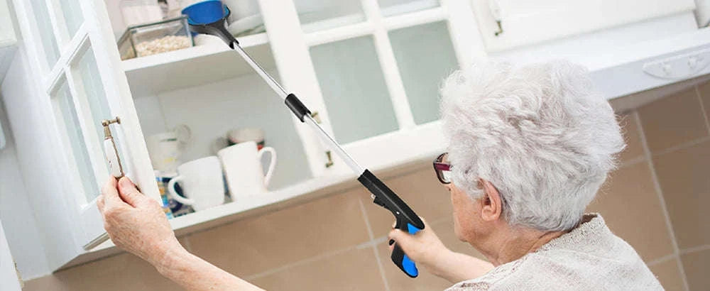 Foldable Gripper Extender Pickup Tool-1 pack blue