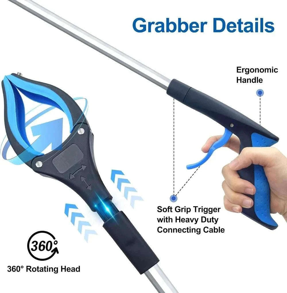 Foldable Gripper Extender Pickup Tool for Easy Reach-1 pack blue