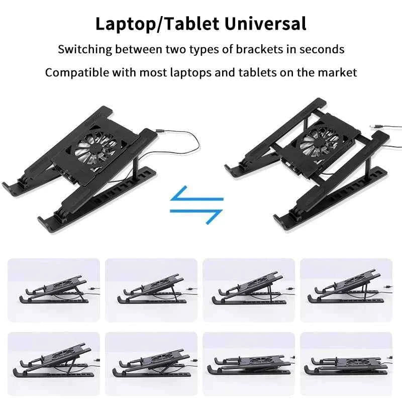 Foldable Laptop Cooling Stand with Fan-Default Title