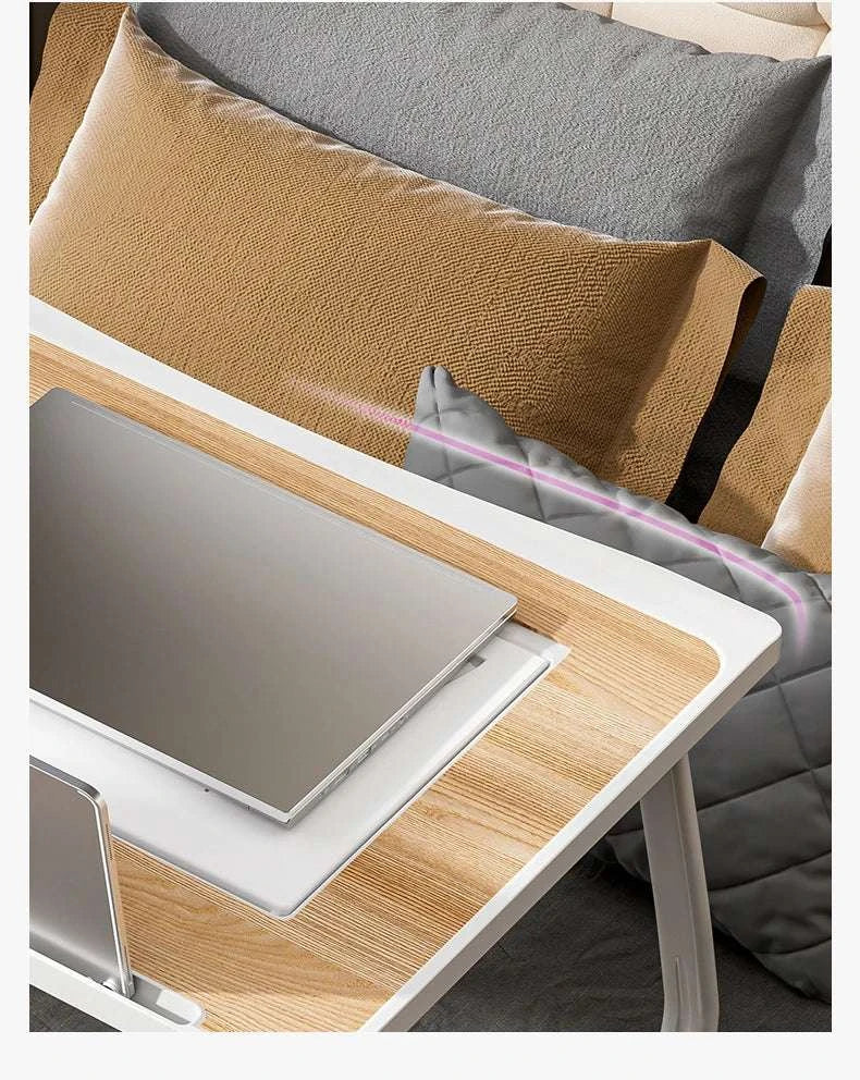 Foldable Laptop Desk with Drawers – Adjustable Reading & Bed Tray-TQUC4060PK / United States