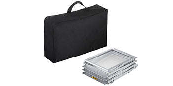 Foldable Magazine Display Rack with 6 Pockets and Carrying Bag-Aluminum Alloy / United States