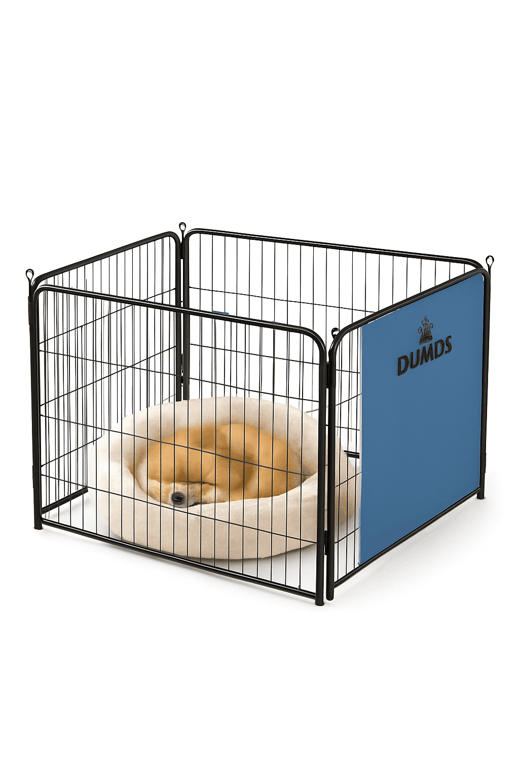 Foldable Metal Dog Playpen with Door for Indoor & Outdoor Use-40 Inch / United States