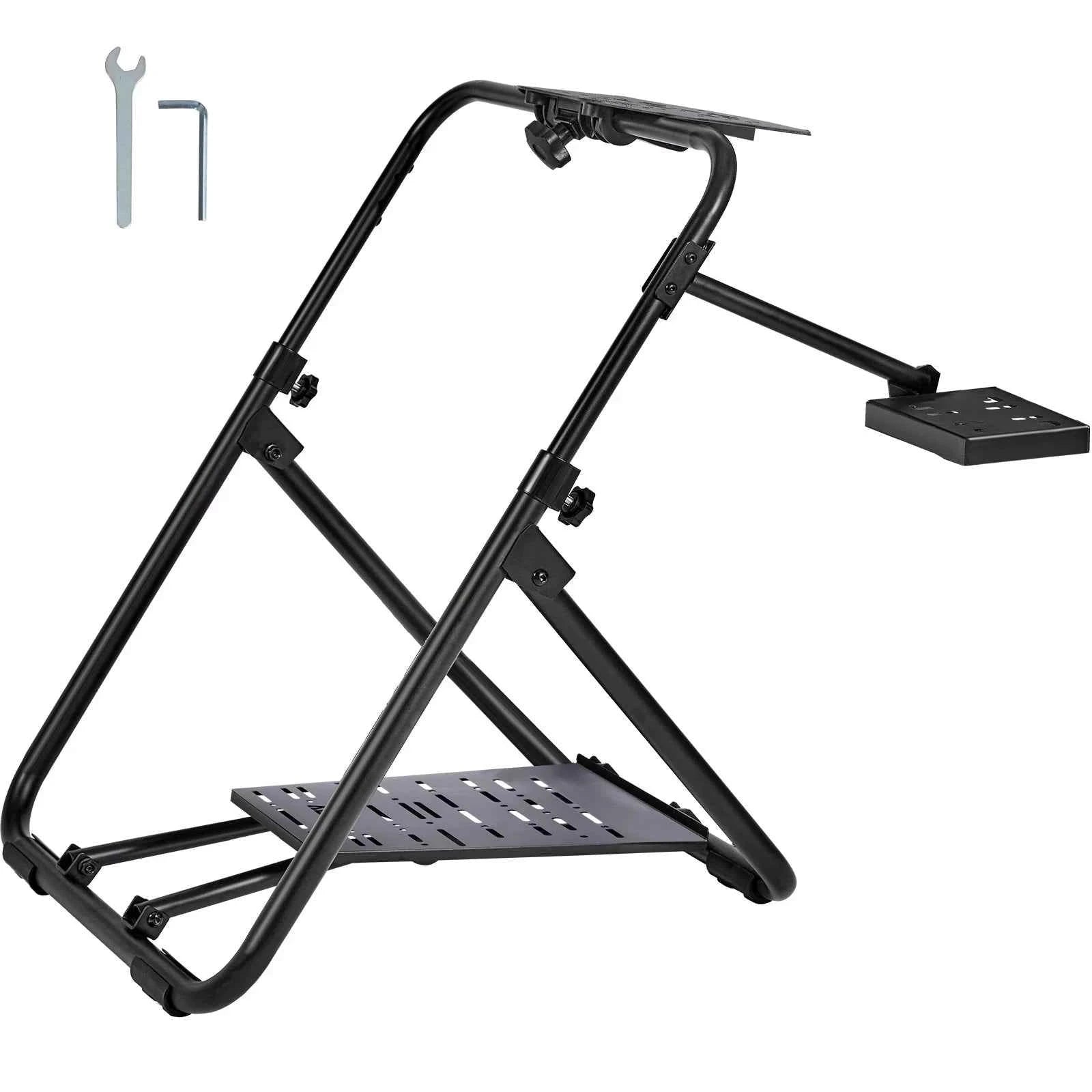 Foldable Racing Steering Wheel Stand, Height Adjustable, Universal Base-S / 8 inch / france