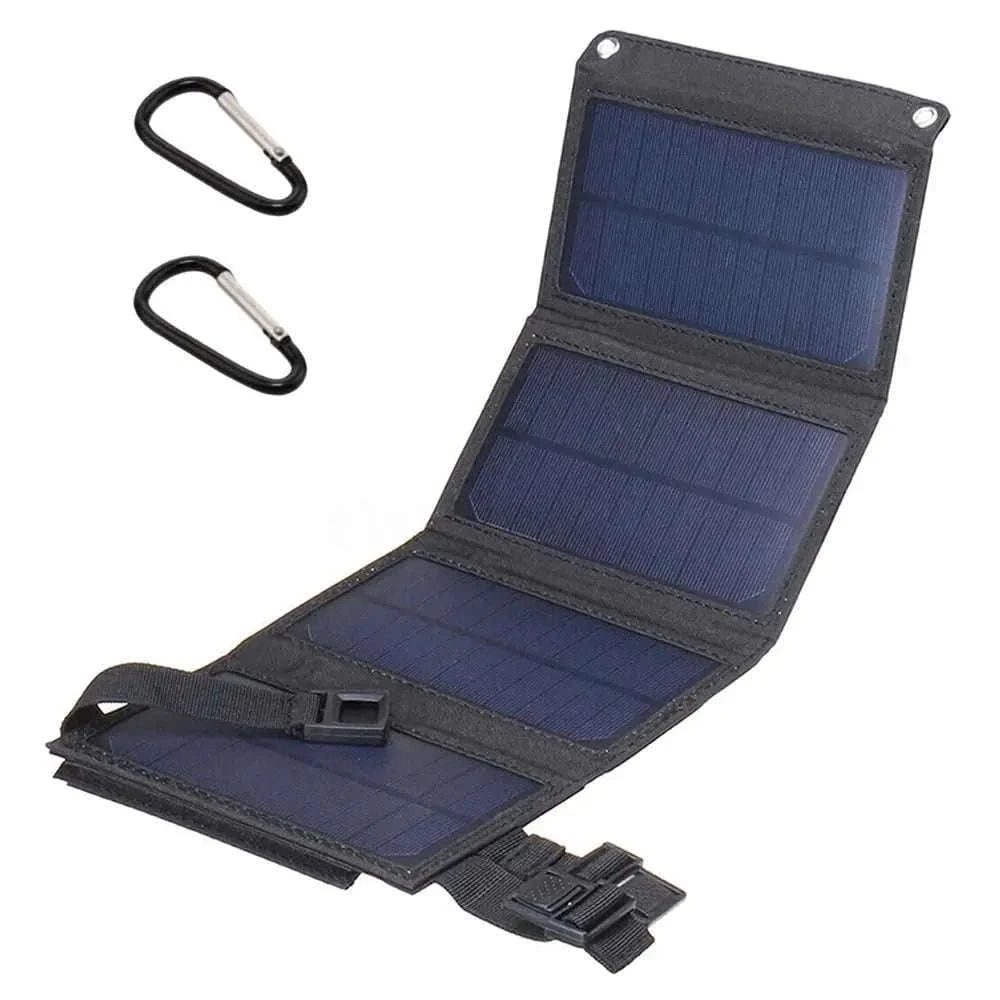 Foldable Solar Charger Panel 5V USB Waterproof Portable Charger for Phone and Power Bank-4 Fold Camouflage