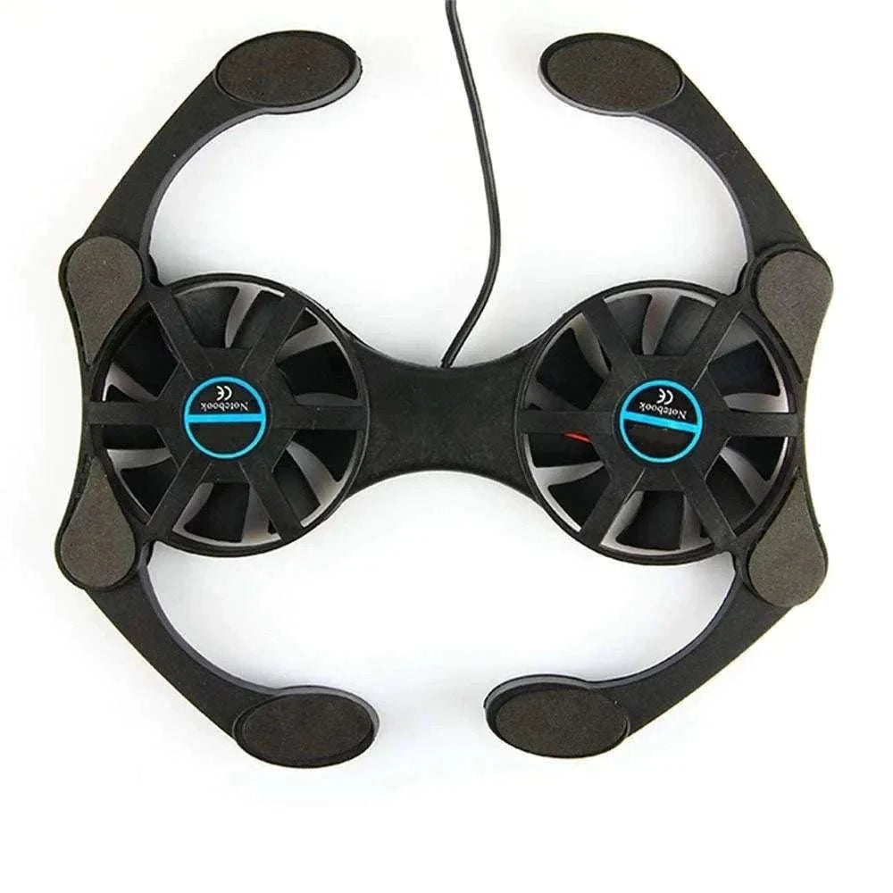 Foldable USB Laptop Cooling Pad with Dual Fans-Default Title
