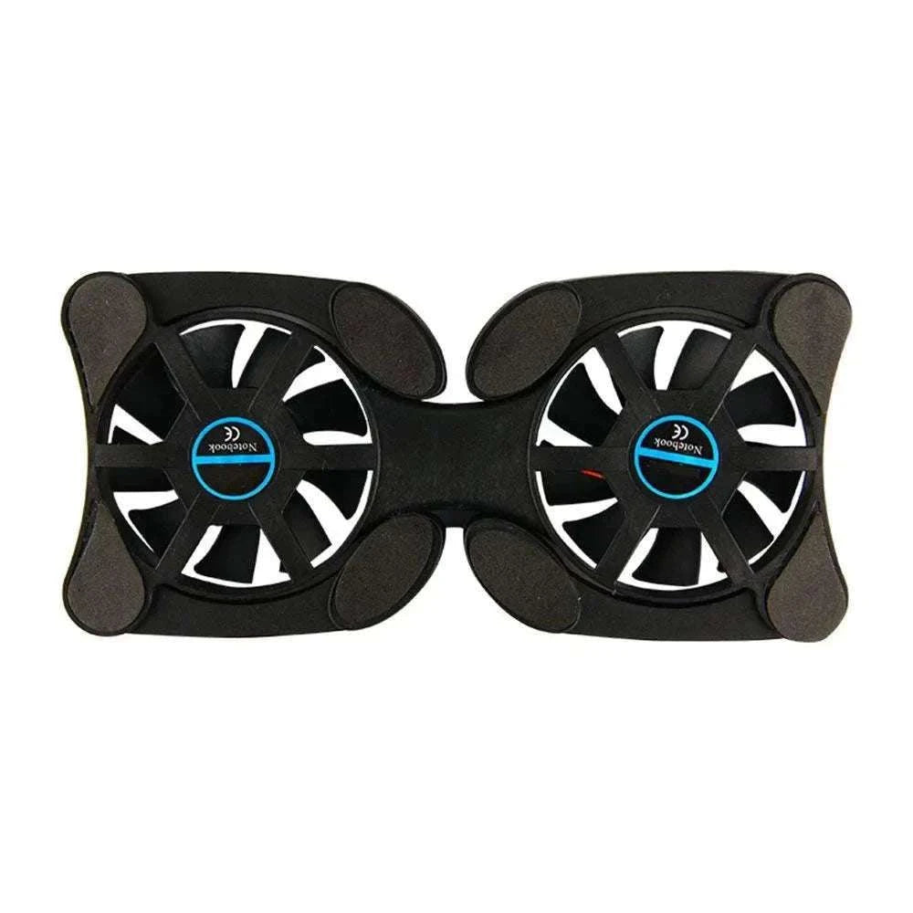 Foldable USB Laptop Cooling Pad with Dual Fans-Default Title