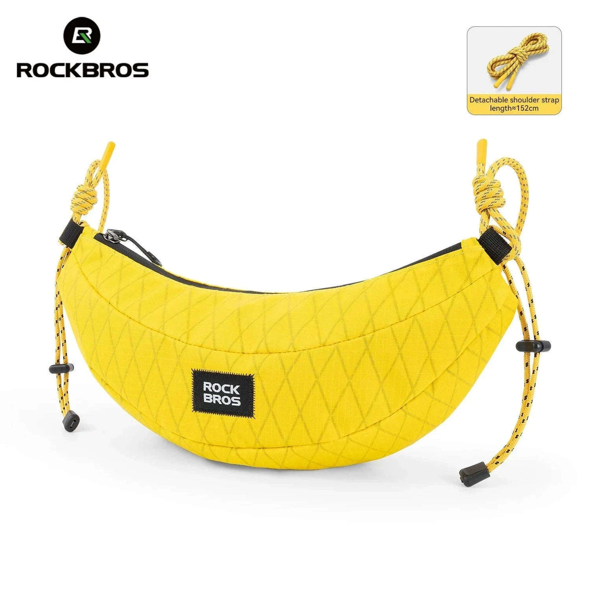 Foldable Waist Belt Bag Nylon Half Moon Travel & Cycling Bag-30110107001