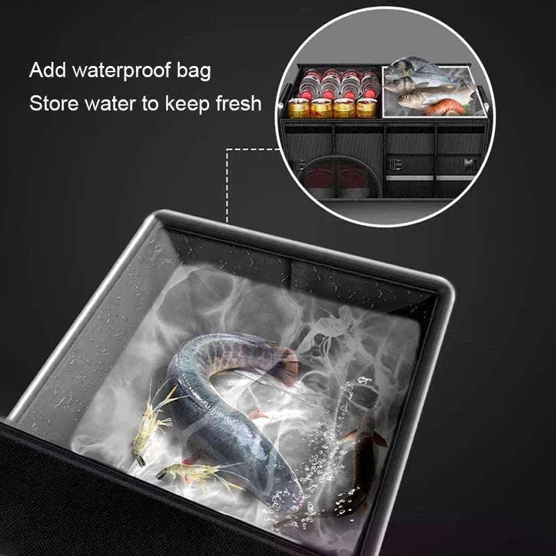 Foldable Waterproof Trunk Storage Box 110L Large Capacity Car Organizer-110L