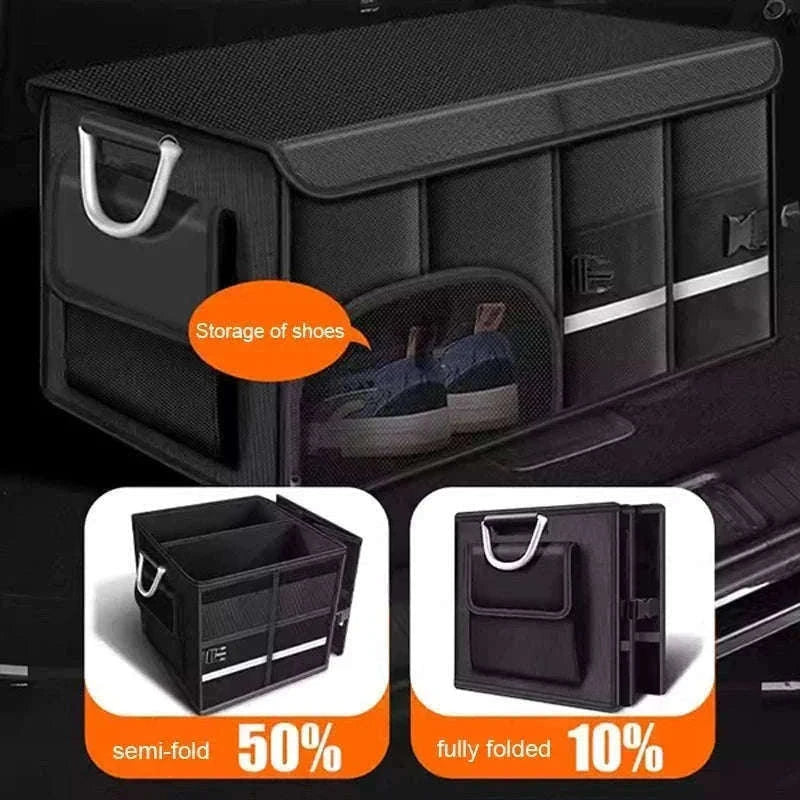 Foldable Waterproof Trunk Storage Box 110L Large Capacity Car Organizer-110L