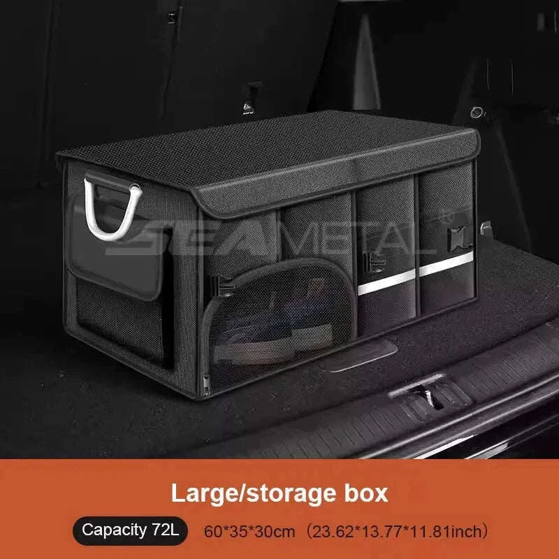 Foldable Waterproof Trunk Storage Box 110L Large-Capacity Car Organizer-72L