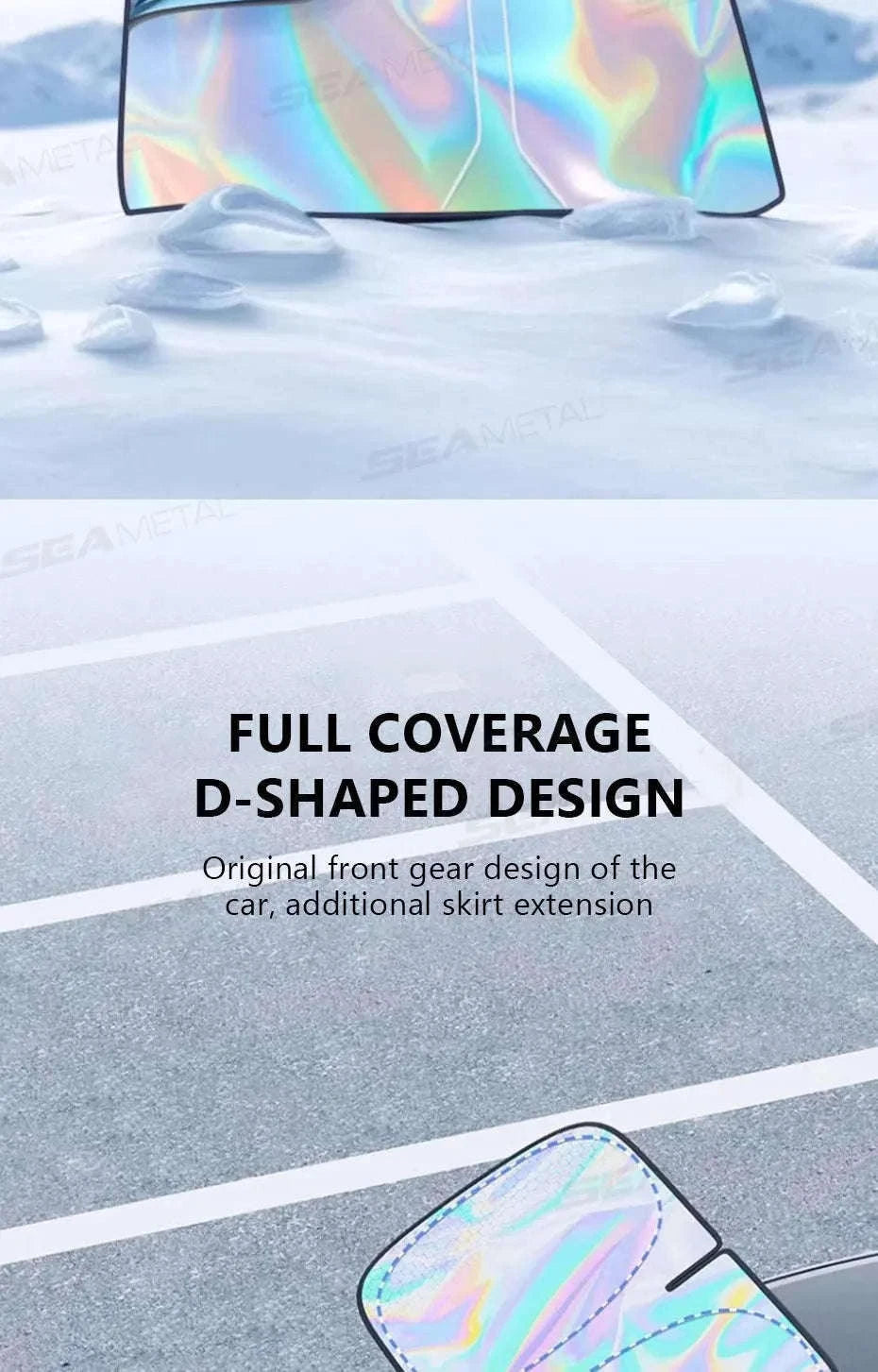 Foldable Windshield Sunshade Thick 5-Layer Sun Protection Cover Privacy Curtain Universal for Sedan SUV MPV-1 pc
