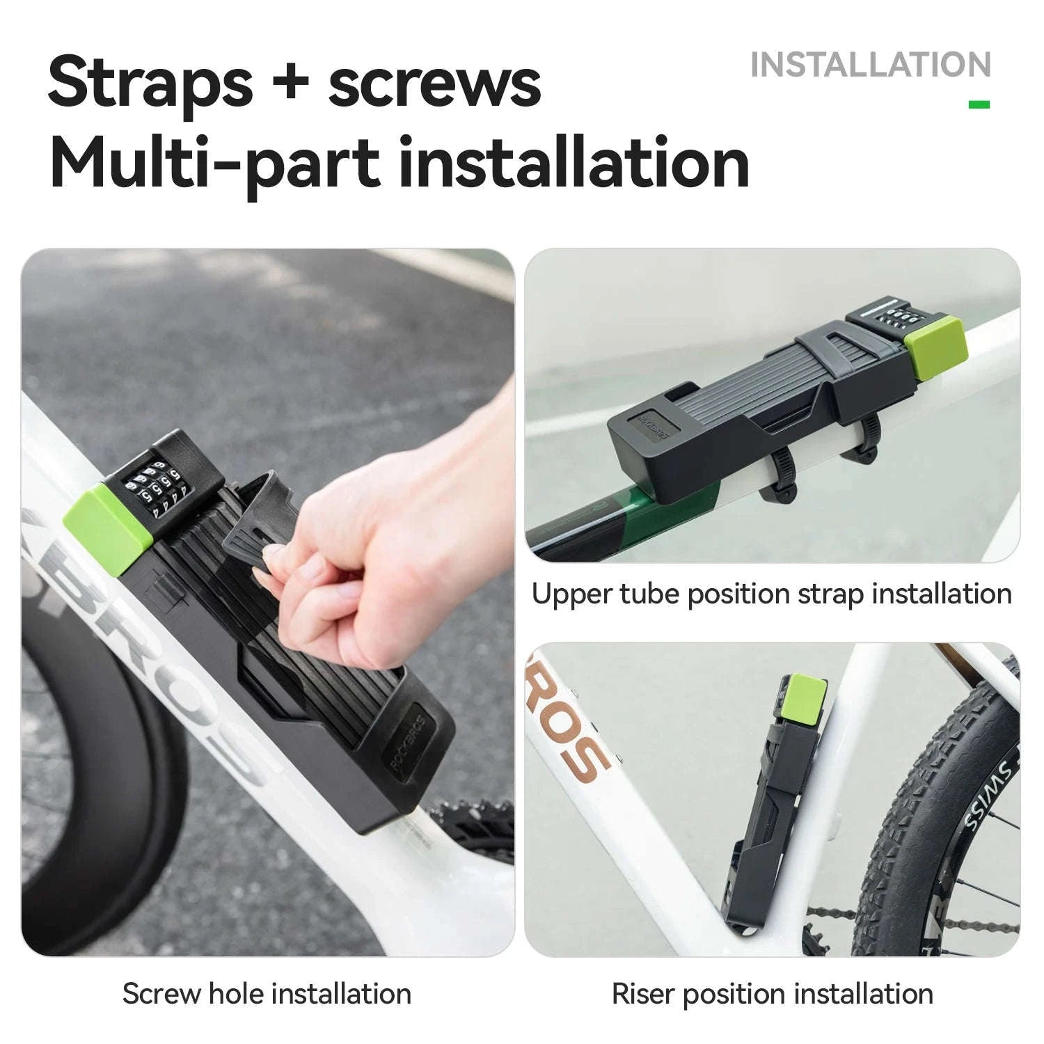 Folding Bike Combination Lock with Alloy Steel Body-32140006