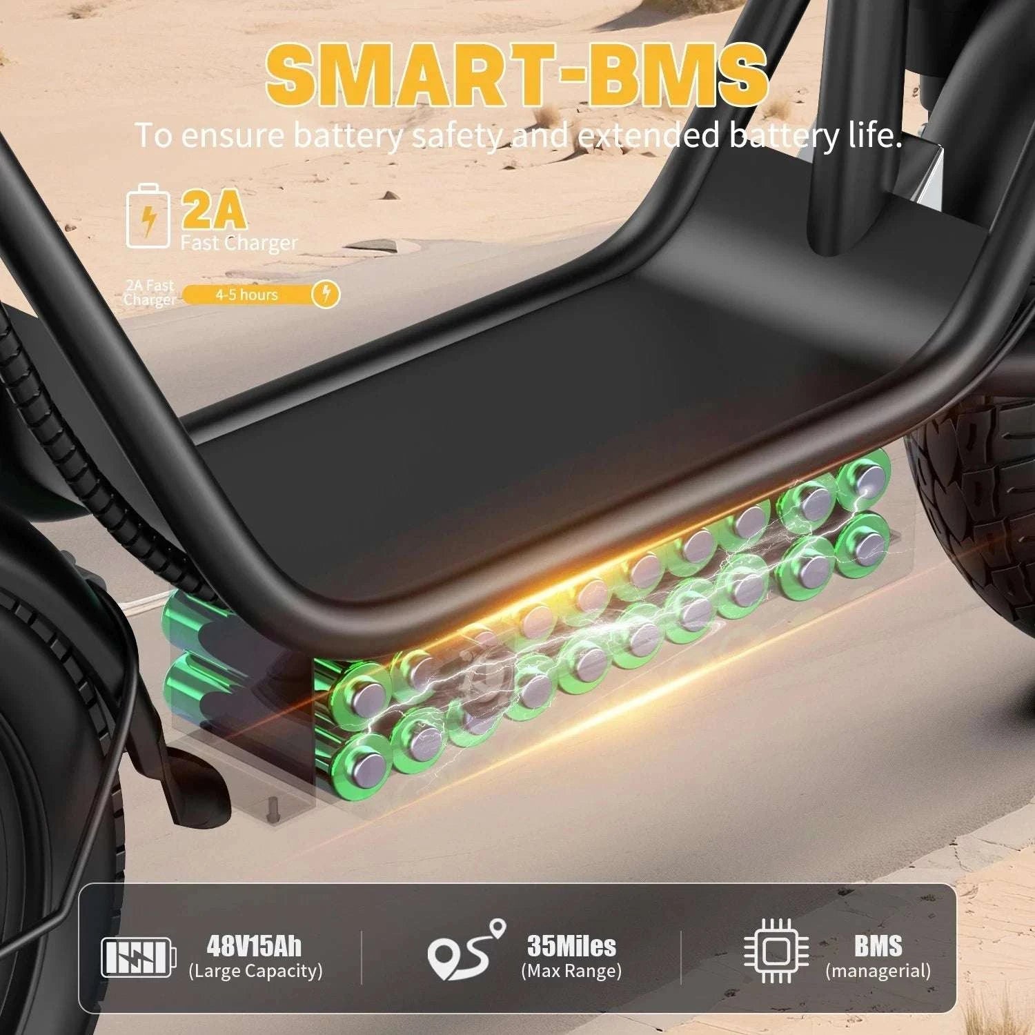 Folding Electric Bike with Seat, 48V Battery, 14" Tires, 25km/h-Black / 15A  48V / United States
