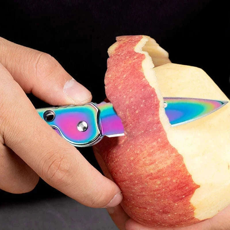 Folding Fruit Knife with Stainless Steel Blade-Knife C