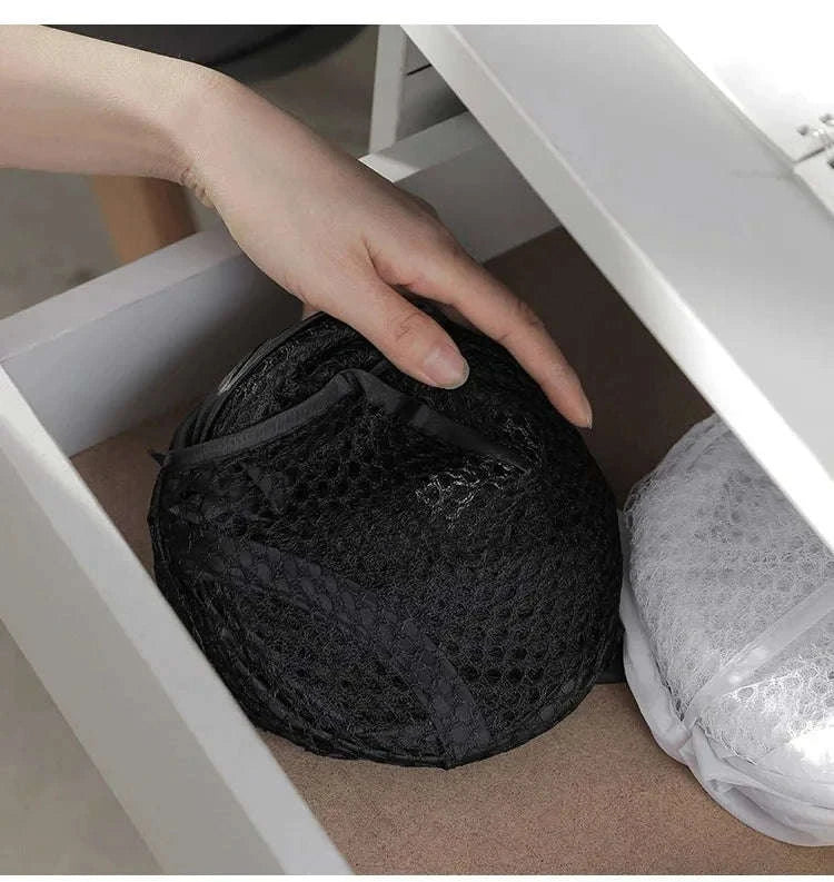 Folding Laundry Basket Organizer for Easy Clothes Storage-black / 30X30X47CM