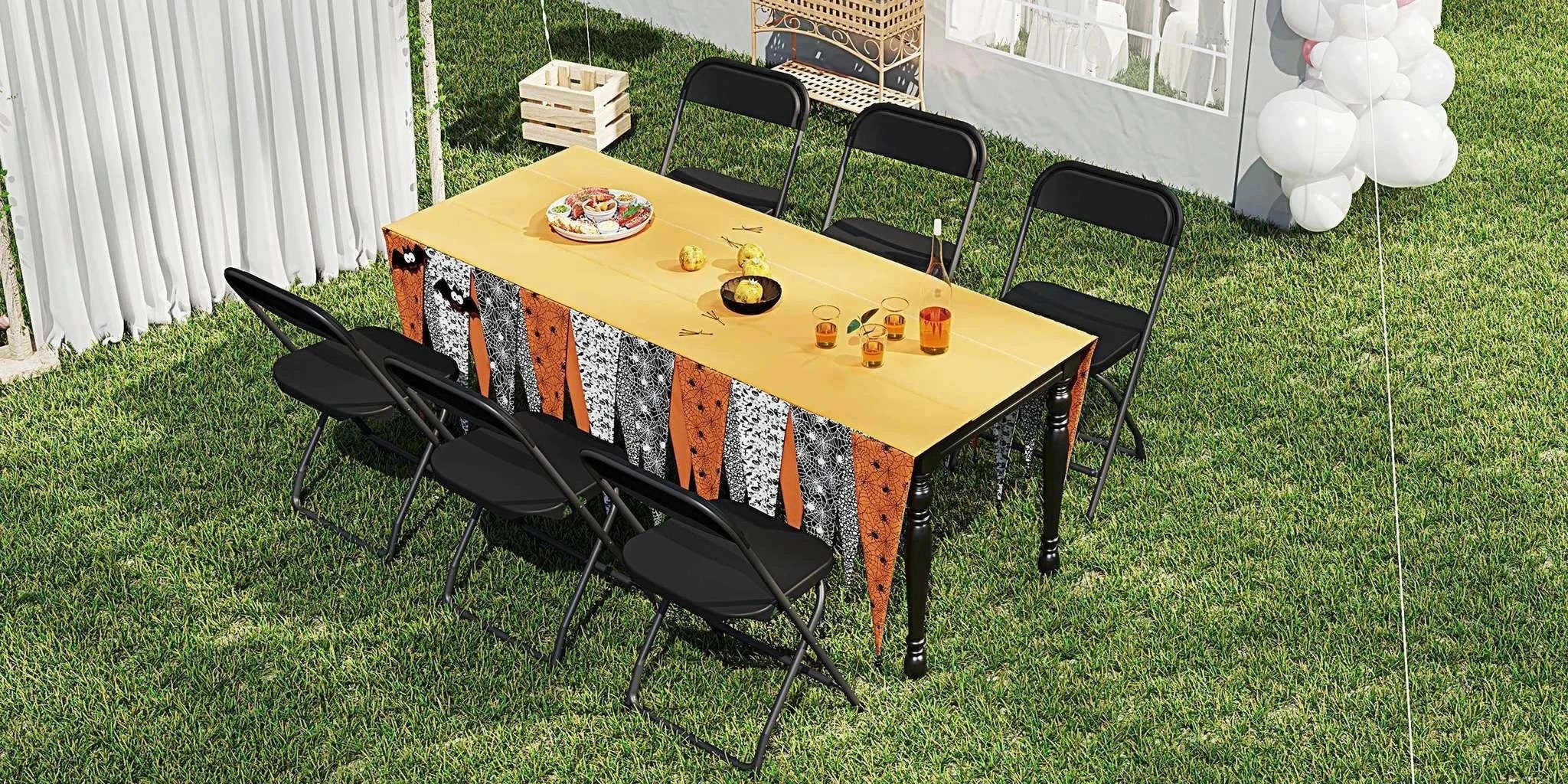 Folding Padded Chairs with Metal Frame – 330LB Capacity Set-6 Pack White / United States