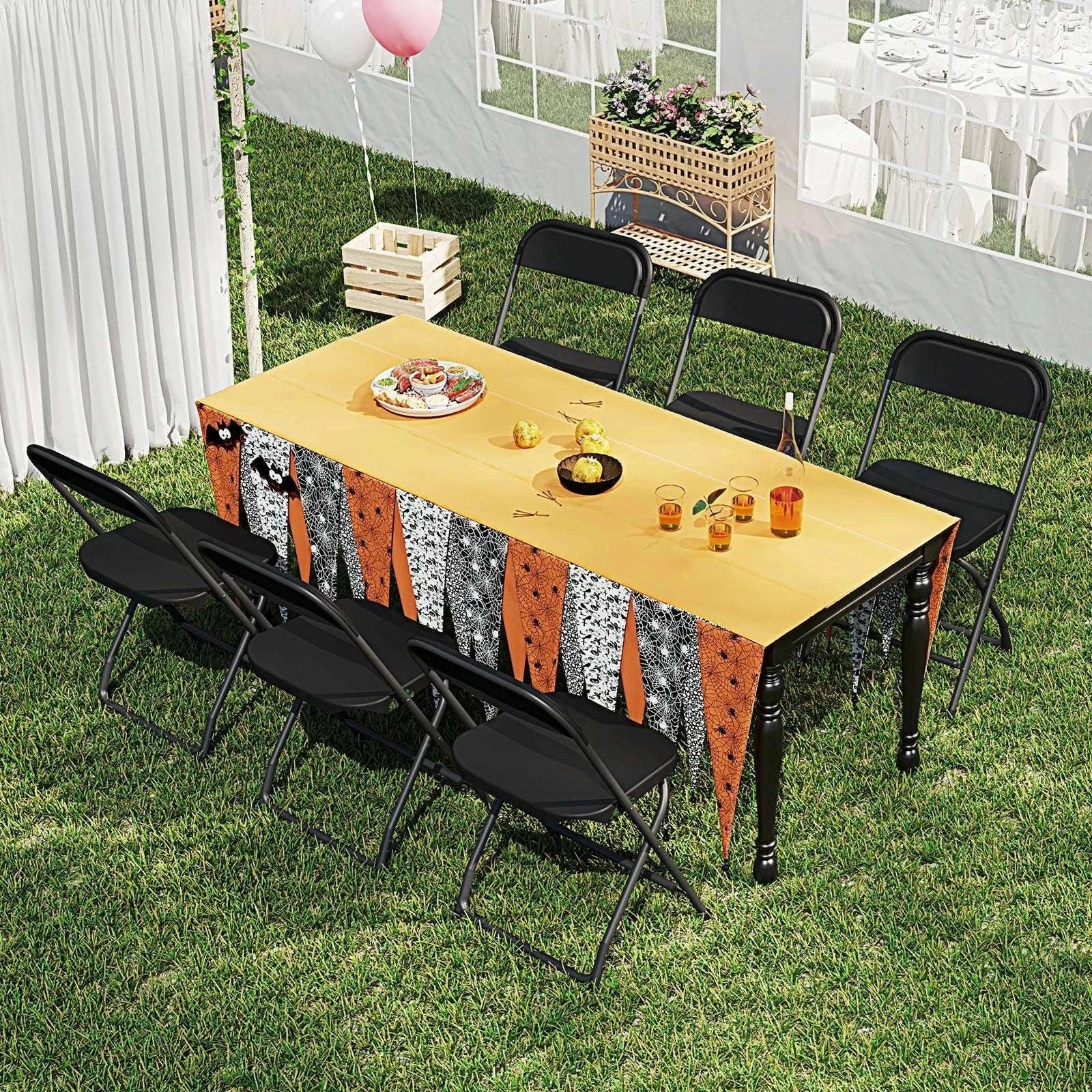 Folding Padded Chairs with Metal Frame – 330LB Capacity Set-6 Pack White / United States
