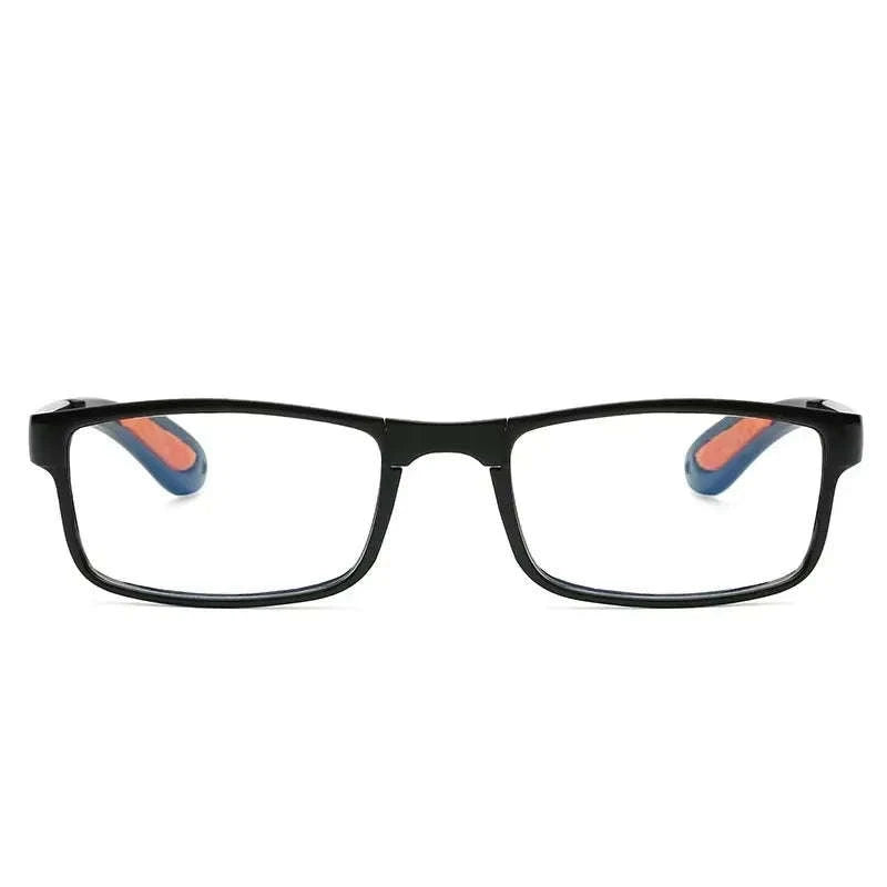 Folding Reading Glasses with Anti‑Blue Light Case-black / +250