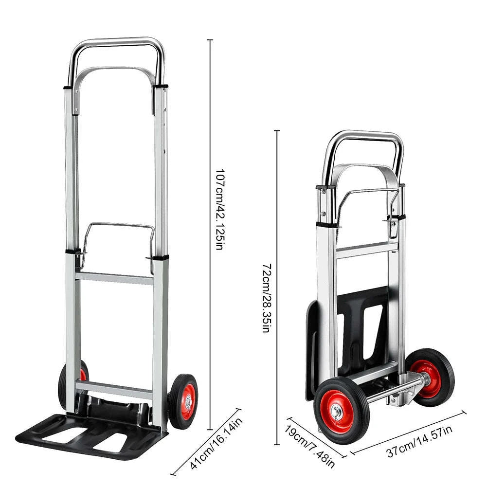 Folding Sack Truck Portable Dolly Cart with Telescoping Handle-United States