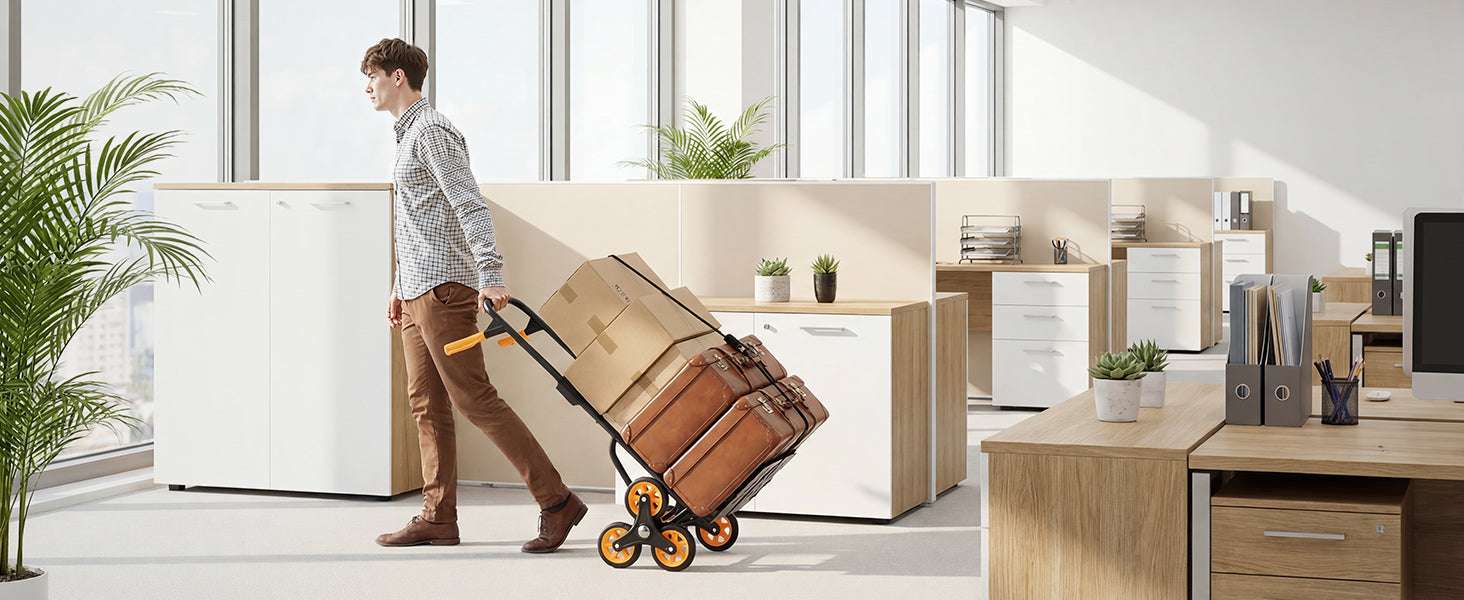 Folding Stair Climbing Hand Truck Dolly 440–770 lbs Capacity-770lbs / United States