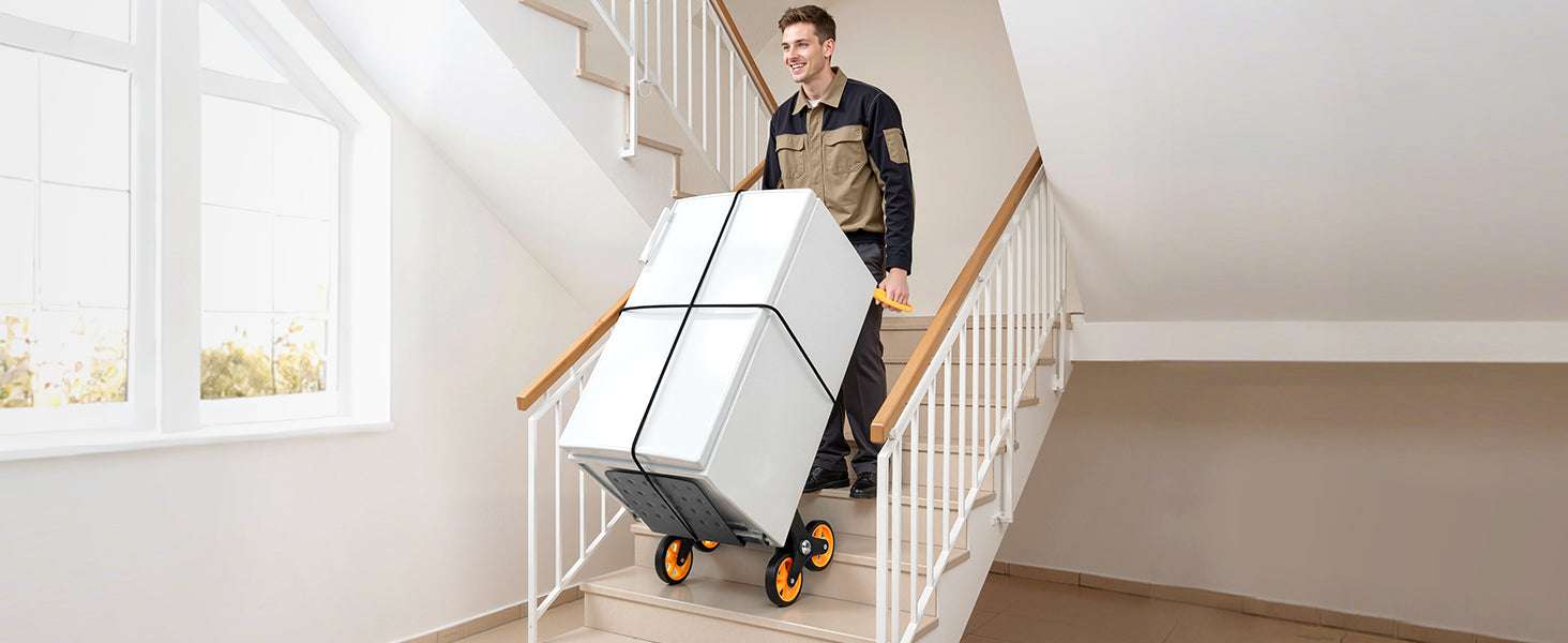 Folding Stair Climbing Hand Truck Dolly 440–770 lbs Capacity-770lbs / United States