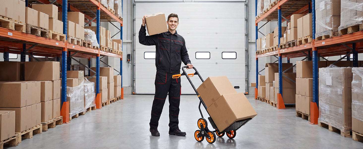Folding Stair Climbing Hand Truck Dolly 440–770 lbs Capacity-770lbs / United States