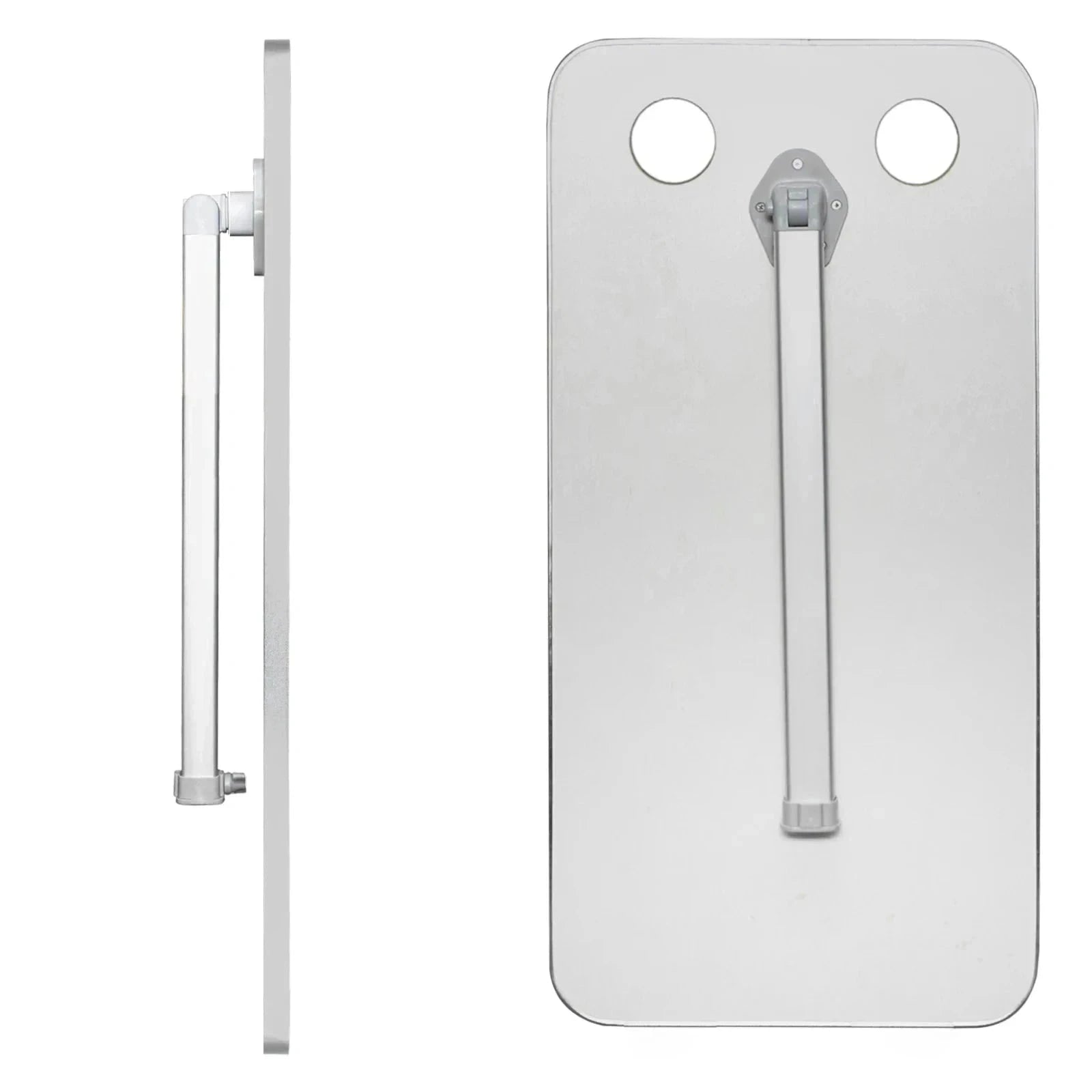 Folding Telescoping RV Table Legs 21.3-36.6 Inch Height Adjustable Aluminum Alloy-White / Germany