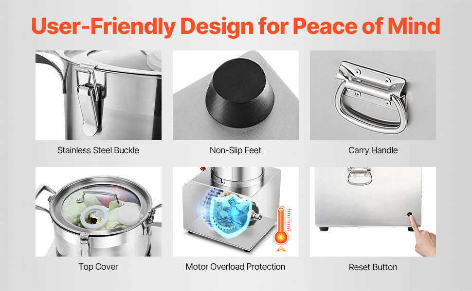 Food Processor & Vegetable Chopper-15L 1400W / france